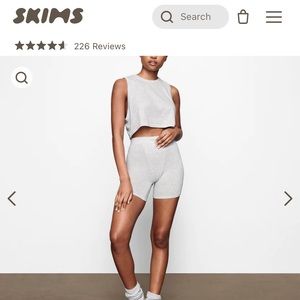 Brand New! Skims Boyfriend Cropped Tank